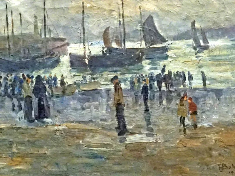 1875-Herbert Ivan Babbage - Porto di St Ives